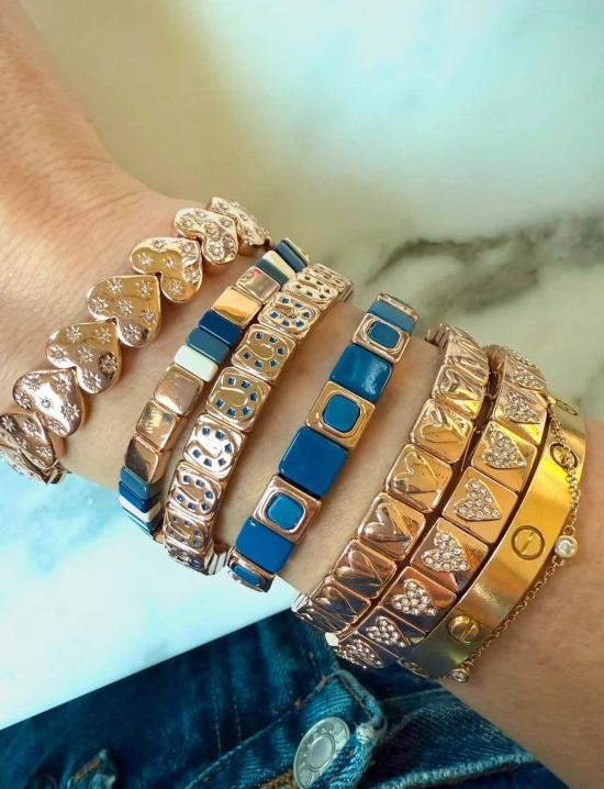  라 루미에르 뉴욕 팔찌 라 루미에르 NY 블루 럭스 스톤 브레이슬릿 - LA LUMIERE NY