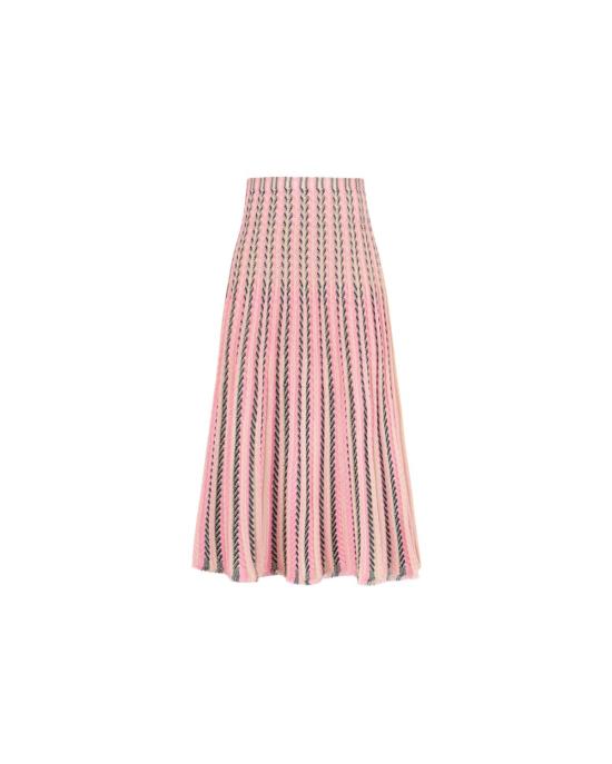  몰리 미디 스커트 앙코르 스커트 듄/블루베리/네온 핑크