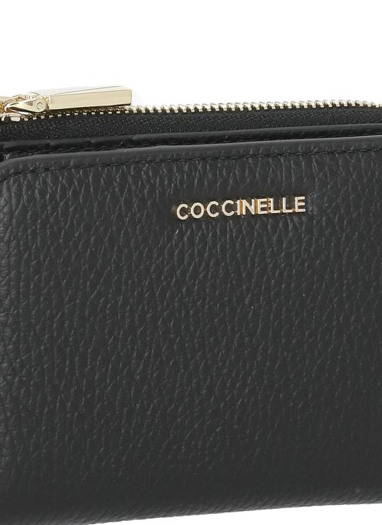 26SS 코치넬리 지갑 E2MW511D101 METALLIC SOFT001 Black - COCCINELLE