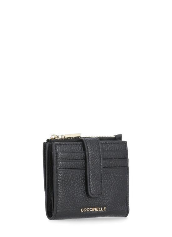 26SS 코치넬리 지갑 E2MW511F701 METALLIC SOFT001 Black - COCCINELLE