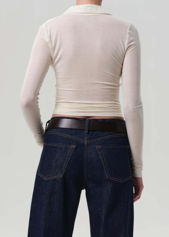  시티즌 오브 휴머니티 긴팔 티셔츠 인류 시민 샤에아 폴로 탑 파시미나 - CITIZEN OF HUMANITY