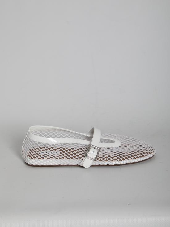 26SS 알라이아 플랫 슈즈 AA3A029TK007 WHITE