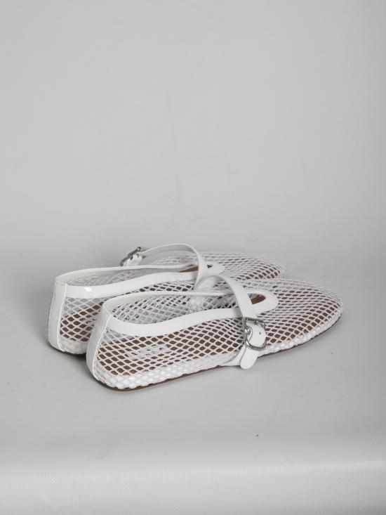 26SS 알라이아 플랫 슈즈 AA3A029TK007 WHITE - ALAIA