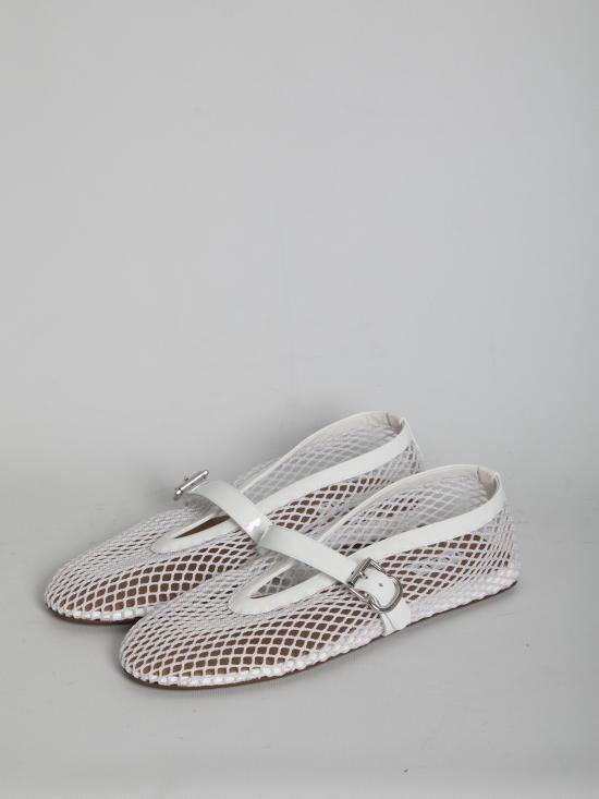 26SS 알라이아 플랫 슈즈 AA3A029TK007 WHITE - ALAIA