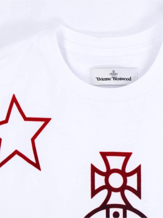 26SS 비비안웨스트우드 반팔 티셔츠 3G010056 J00B9 A401 White - VIVIENNE WESTWOOD