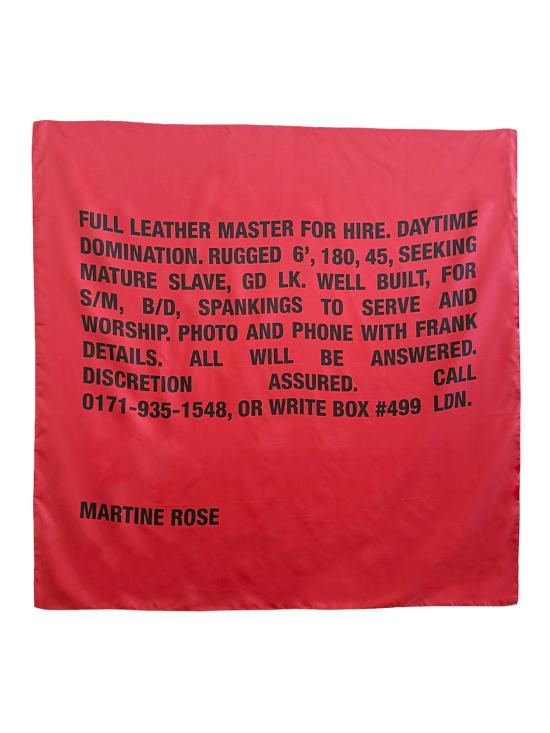 26SS 마틴로즈 머플러/스카프 1191WF08100 RED Red - MARTINE ROSE