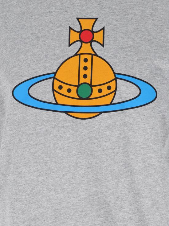 26SS 비비안웨스트우드 반팔 티셔츠 3G01004S J001M P001 Grey - VIVIENNE WESTWOOD