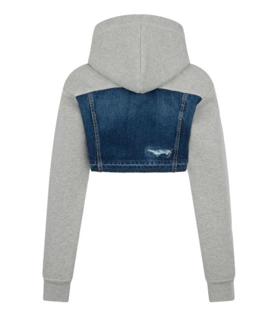 26SS 디스퀘어드2 후드 티셔츠 S75HG0118DTJ004 961 MIX GREY MELANGE NAVY BLUE - DSQUARED2