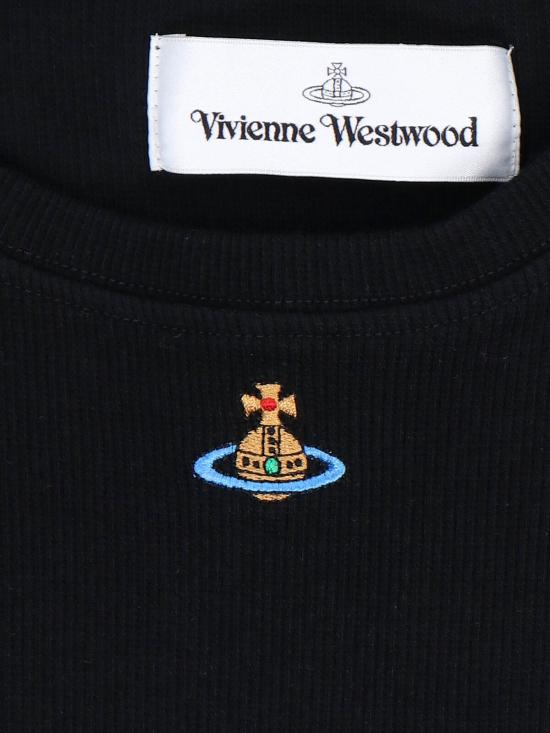26SS 비비안웨스트우드 반팔 티셔츠 1G010019 J009C N401 Black - VIVIENNE WESTWOOD