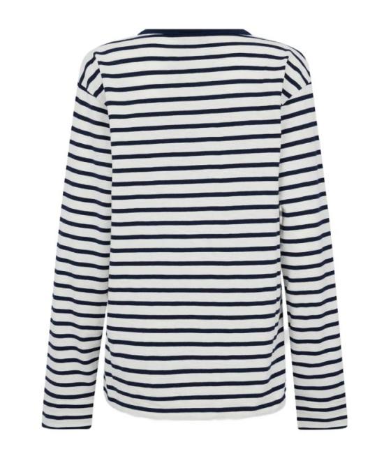26SS 디스퀘어드2 긴팔 티셔츠 S75GD0514D20107 001F WHITE BLUE NAVY - DSQUARED2