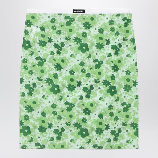 26SS 미우미우 미디 스커트 MG2636OOO19EX Green