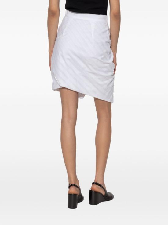 26SS 비비안웨스트우드 미디 스커트 1K010025 W01ET A211 White - VIVIENNE WESTWOOD