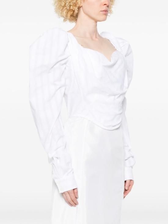 26SS 비비안웨스트우드 블라우스 1503003G W01ET A211 White - VIVIENNE WESTWOOD