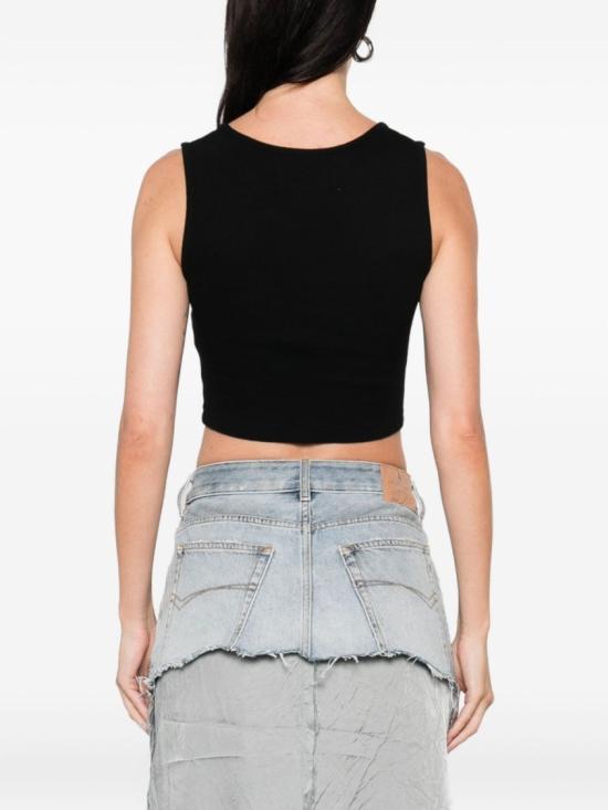 26SS 비비안웨스트우드 민소매 티셔츠 1G010011 J009C N401 Black - VIVIENNE WESTWOOD