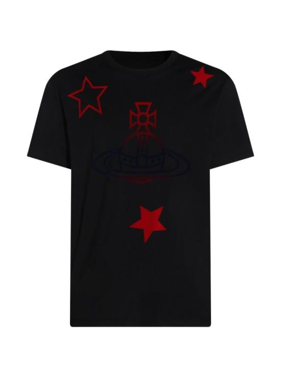 26SS 비비안웨스트우드 로고 인타르시아 코튼 가디건 3G010056 J00B9 N401 Black