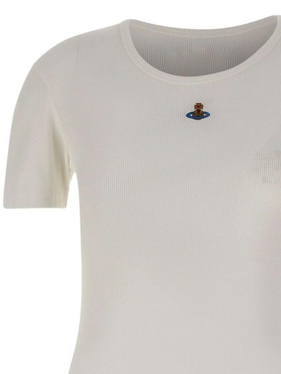 26SS 비비안웨스트우드 바디수트 티셔츠 1G010012 J009C A401 White - VIVIENNE WESTWOOD