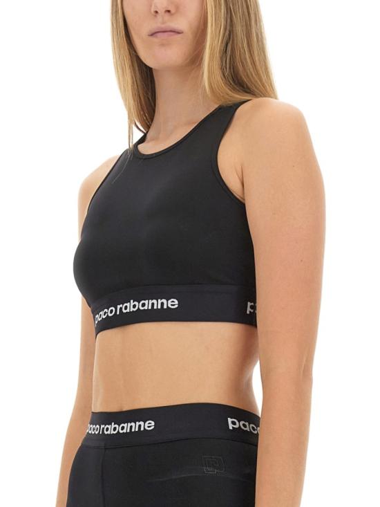  파코라반 트레이닝 티셔츠 23AJTO608PA0092 P001 Black - PACO RABANNE