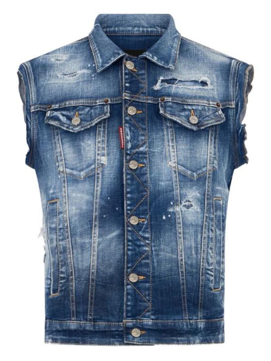 26SS 디스퀘어드2 데님 자켓 S71FB0512 D30010 470 Blue
