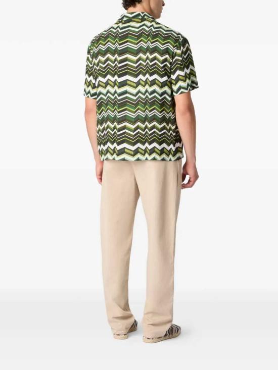 26SS 미소니 긴팔 셔츠 BS26SJ01BW00ZV GREEN TONES S6165 - MISSONI