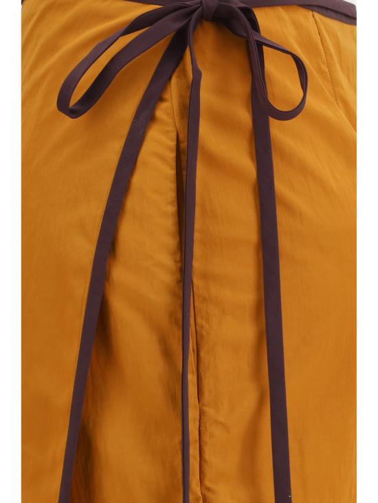 26SS 생로랑 미디 스커트 856970Y6J18 2607 ORANGE - SAINT LAURENT