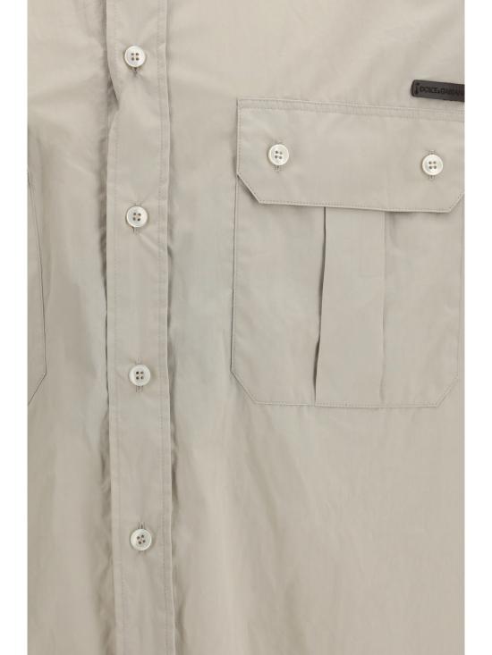 26SS 돌체앤가바나 포플린 셔츠 G5MD3TGI281 S9000 BEIGE - DOLCE & GABBANA