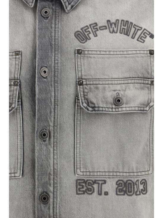 26SS 오프화이트 긴팔 셔츠 44MYD05VS26D003020 0020 GREY - OFF WHITE