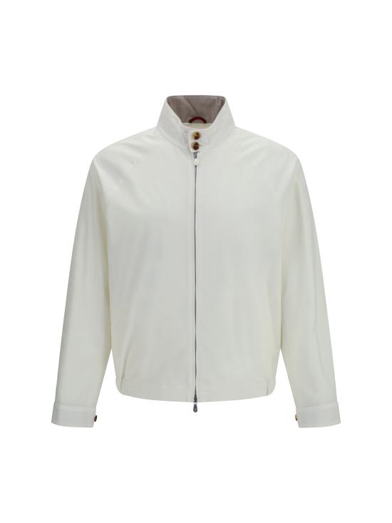 26SS 브루넬로 쿠치넬리 개버딘 블루종 재킷 MY4196583 CUR73 WHITE