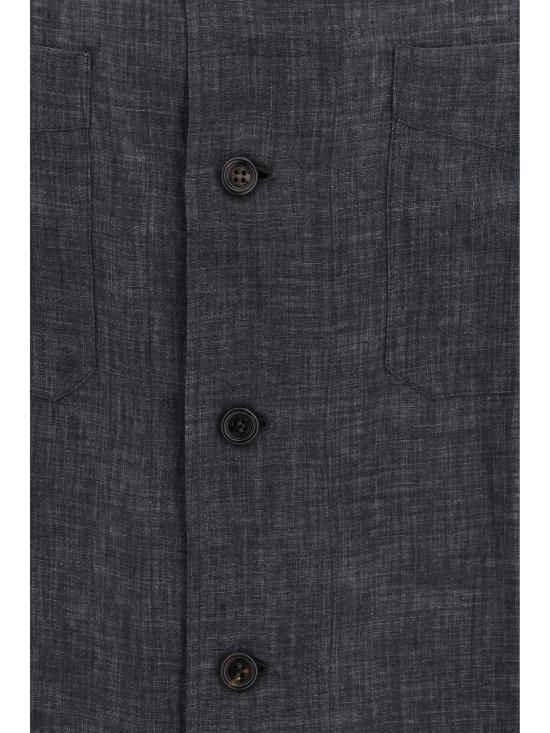 26SS 브루넬로 쿠치넬리 긴팔 셔츠 MF6300619 C046 GREY - BRUNELLO CUCINELLI