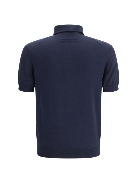 26SS 에르메네질도제냐 폴로 티셔츠 E8C90A7C32B09 001 BLUE - ERMENEGILDO ZEGNA