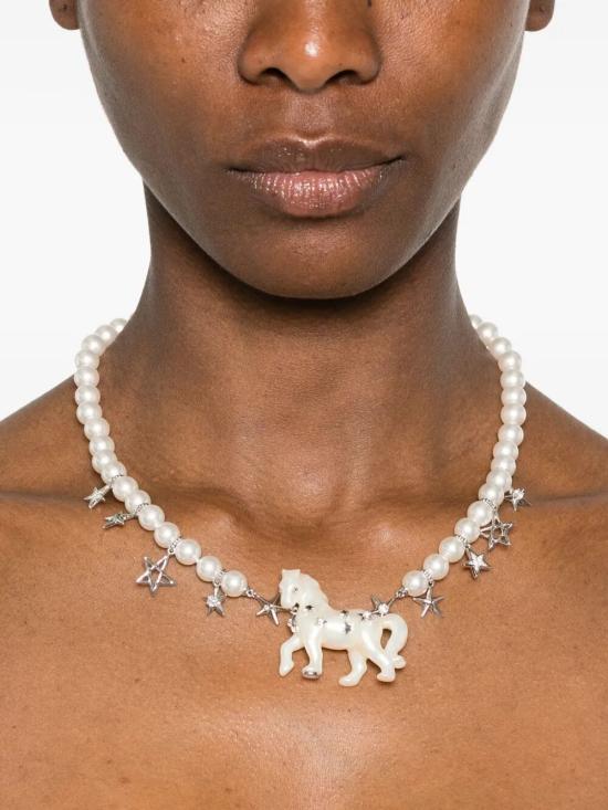 26SS 위민 목걸이/팬던트 26039 PRP 00NN ZIRCON SYNTHETIC PEARL - YVMIN