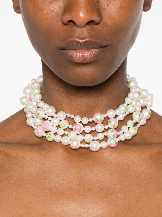 26SS 위민 목걸이/팬던트 26348 PNK 00NN SYNTHETIC PEARL RESIN - YVMIN