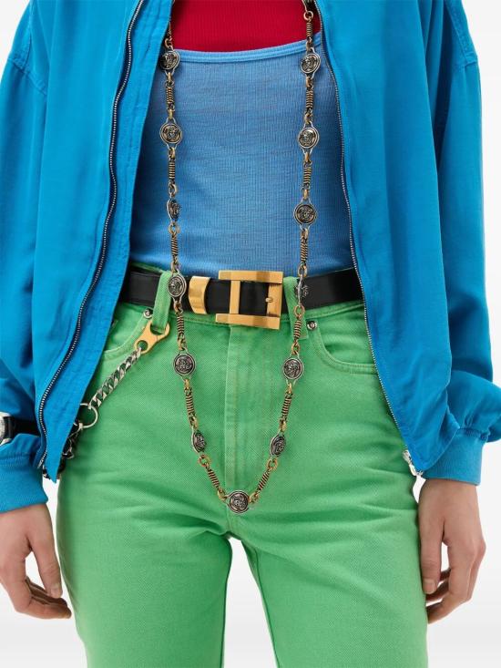 26SS 베르사체 벨트 1023735 1A17848 1B55J BLACK GOLD - VERSACE