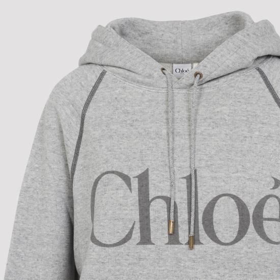 26SS 끌로에 후드 티셔츠 CH25AJH10179 060 VAPOR GREY - CHLOE