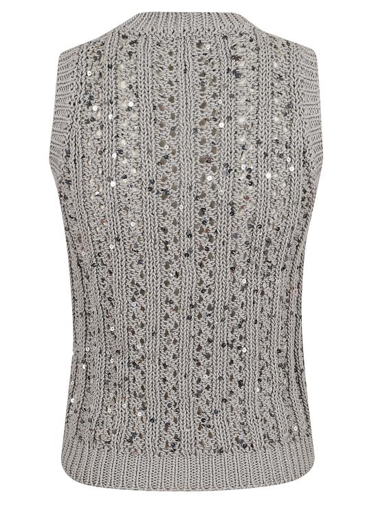 26SS 페세리코 민소매 티셔츠 A98175F03 9117B 75B GRIGIO - PESERICO