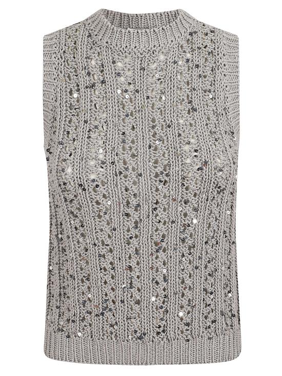 26SS 페세리코 민소매 티셔츠 A98175F03 9117B 75B GRIGIO