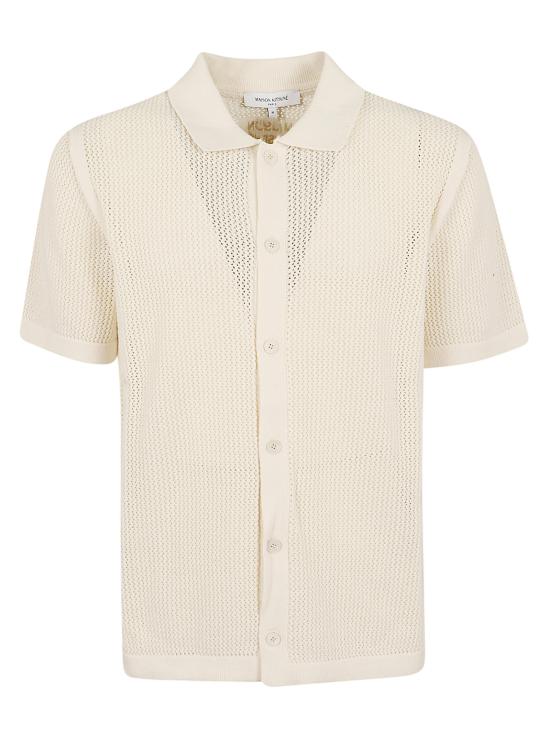 26SS 메종키츠네 가디건 QM00505KT1197 0383 PURE ECRU