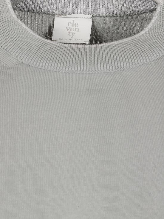 26SS 일레븐티 스웨터 M76MAGM66 MAG0M041 08 13 ZUCCHERO E GRIGIO CHIARO - ELEVENTY