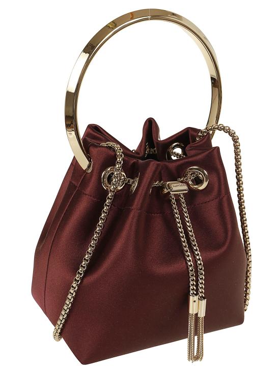26SS 지미추 토트백 J000178931 062004 DEEP MERLOT LIGHT GOLD - JIMMY CHOO