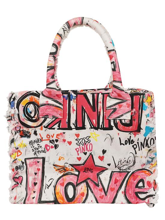 26SS 핑코 숄더백 106673 A3B6 ZW0Q BIANCO MULTICOLOR ANTIQUE GOLD - PINKO