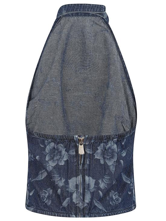 26SS 핑코 민소매 티셔츠 106411 A342 PJC LAVAGGIO MEDIO SCURO - PINKO