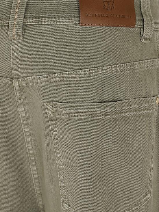 26SS 브루넬로 쿠치넬리 스트레이트 팬츠 MH137P4073 C4402 MILITARE - BRUNELLO CUCINELLI