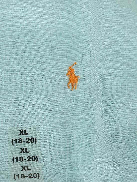 26SS [키즈] 랄프 로렌 셔츠 323967600 504 PARAKEET - RALPH LAUREN