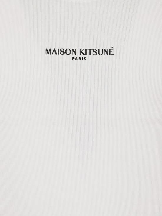 26SS 메종키츠네 민소매 티셔츠 QM00600KA0033 P100 WHITE - MAISON KITSUNE
