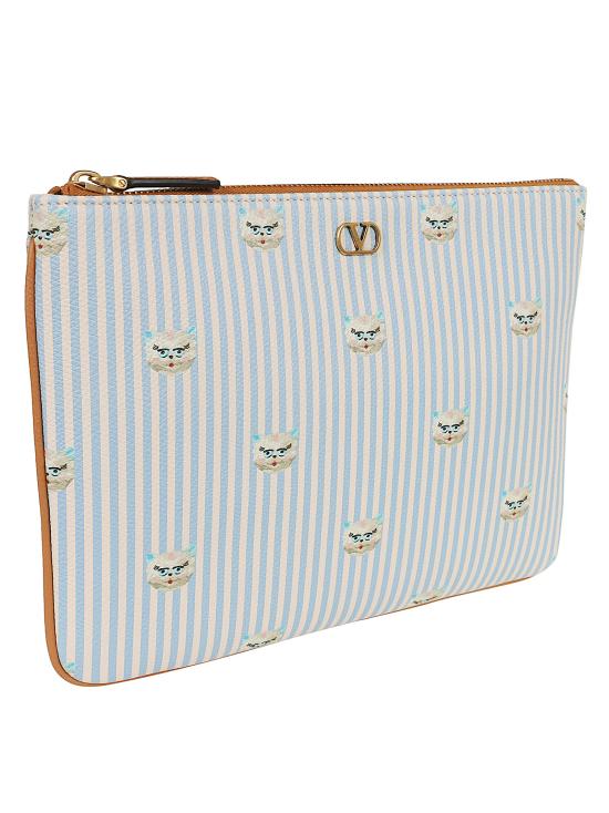 26SS 발렌티노 가라바니 클러치/파우치 YP0AP5 AXU 9VM LIGHT IVORY CELESTE - VALENTINO GARAVANI