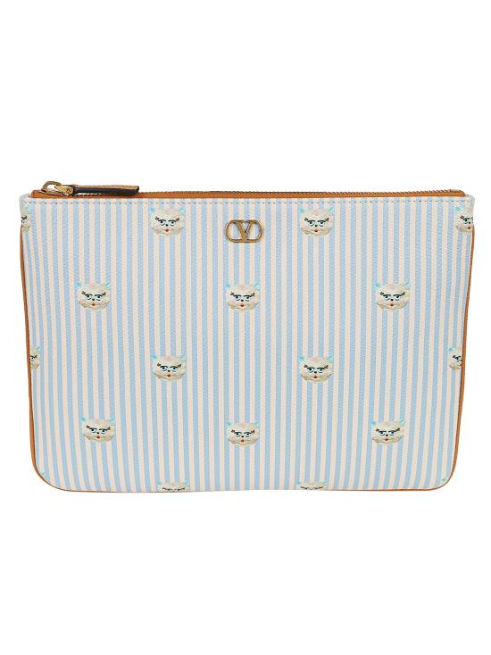 26SS 발렌티노 가라바니 클러치/파우치 YP0AP5 AXU 9VM LIGHT IVORY CELESTE