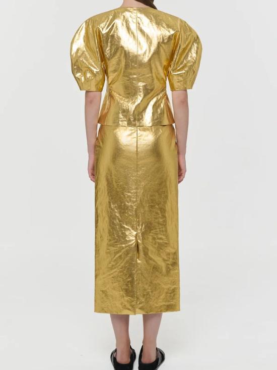 26SS 가브리엘라허스트 롱 스커트 2263708GLD Gold - GABRIELA HEARST