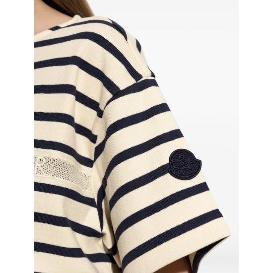 26SS 몽클레어 반팔 티셔츠 89BEB 8C000 50 F07 NEUTRALS BLUE - MONCLER