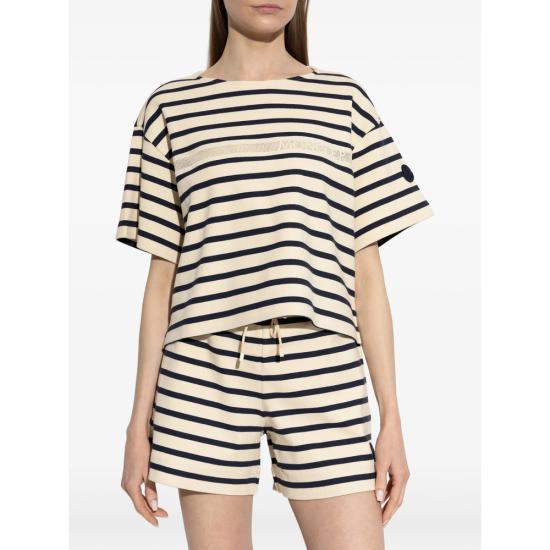 26SS 몽클레어 반팔 티셔츠 89BEB 8C000 50 F07 NEUTRALS BLUE - MONCLER