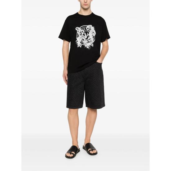 26SS 베르사체 반팔 티셔츠 80GAHE01 CJ00E 899 BLACK - VERSACE