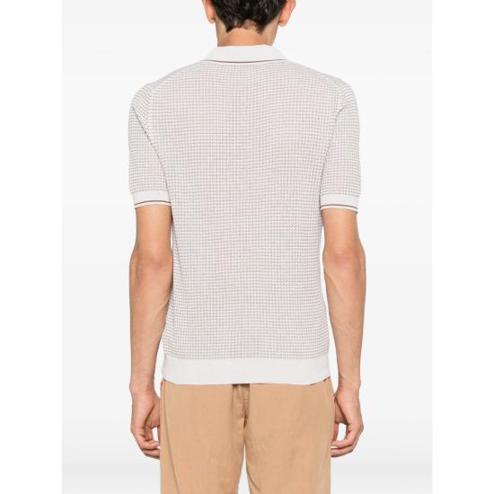 26SS 라 필러리아 폴로 티셔츠 57191 20650 006 NEUTRALS BROWN - LA FILERIA